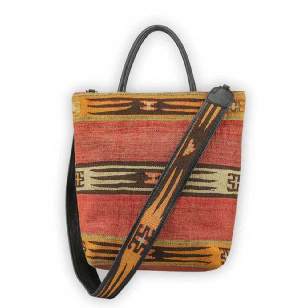 NWT Artemis Design Co. Kilim Tote Bag ~ One of a Kind pattern
